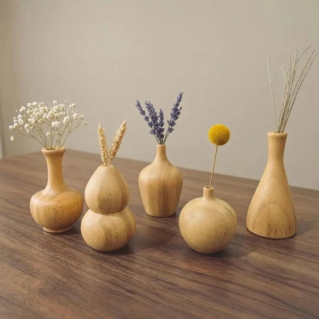 Eco-Friendly Bamboo Fiber Vase – Sustainable Minimalist Flower Pot for Home Decor - Image 5